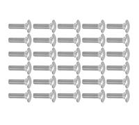 OVAQUIXI Perno de Tornillo M8 Pernos de Carro de Acero Inoxidable A2 70 30PCS DIN603 M8x1.25 Perno Cuadrado de Copa de Rosca Gruesa para Unión de Metal de Madera Reparación de Muebles y Uso de (M8*30)