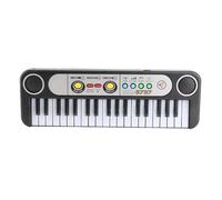 OVAQUIXI Piano Eléctrico de 37 Teclas para Niños con Micrófono y 3 Timbres Ideal para Jugar en Interiores o Exteriores