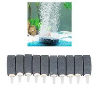 OVAQUIXI Piedra de Aire para Acuario, Paquete de 10, Difusor de Burbujas de, Discos Aireadores de 4 Cm para Pecera y Placa de Oxígeno Hidropónico, Conexión de Manguera de 4 Mm para Uso en Estanques