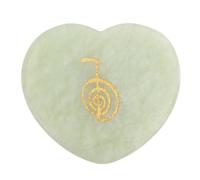 OVAQUIXI Piedra de Cristal en Forma de Corazón, Cómoda Piedra de Preocupación de Bolsillo Pulida para Práctica de Atención Plena, para Decoración de Oficina en el Hogar