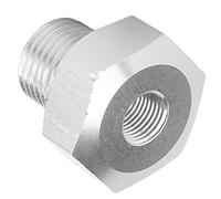 OVAQUIXI Pieza de Repuesto del Motor LS, Adaptador de Aluminio Liviano 1.5 a 1/8 NPT, Se Adapta a LS1 LSX LS3 para Instalación de Manómetro de Aceite