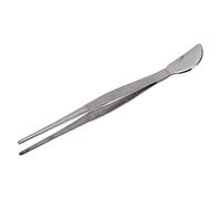 OVAQUIXI Pinzas para Bonsái de Acero Inoxidable, 2 Piezas de Largo, Agarre Ergonómico Antideslizante para Eliminar Hojas Muertas y Malezas, con Bordes Lisos para Amantes y Principiantes (Derecho)