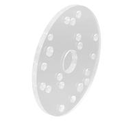 OVAQUIXI Placa de Enrutador Universal Placa Base de Enrutador Acrílico de 6,5 Pulgadas con Orificio Central de 30 Mm y Pasador de Centrado de 63 Mm de 1,4 Pulgadas de Grosor para Usuarios de