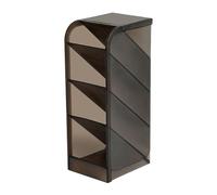 OVAQUIXI Portalápices Vertical, Organizador Multifuncional de Plástico, Almacenamiento Eficiente para Suministros de Oficina y Escuela (BLACK)