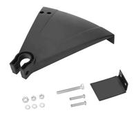 OVAQUIXI Protector de Desbrozadora de 26 Cm, Cubierta Protectora (BLACK) | Bloquea los Escombros Voladores y Protege las Piernas El Plástico Resistente Resiste El Agrietamiento por Impactos Ejes