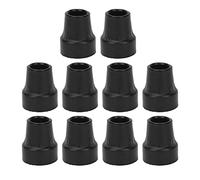 OVAQUIXI Puntas de Goma para Latas, Punta de Muleta, Base de Goma Antideslizante con Espaciador de Metal para Bastones y Andadores, Color Negro (BLACK)