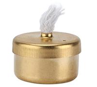 OVAQUIXI Quemador de Etanol, Cobre, Mini 1.1 X 0.6 Pulg para Modelos | Lámpara de Quemar, Cuerpo de Cobre, Uso con Motor Stirling y Modelo de , Llama Ajustable con Mecha, Fuente de Calor