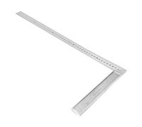 OVAQUIXI Regla de Borde Recto de 90 Grados con Aleación de Aluminio Duradera de Alta Precisión para Carpintería que Mide 50 Cm/19,7 Pulgadas (Espesor medio)
