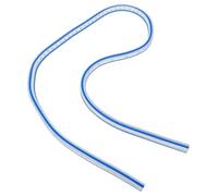 OVAQUIXI Regla de Curva Flexible, Herramienta de Medición Flexible con | Doble Escala en Pulgadas y Métrica, para Diseño de Patrones de Costura, Dibujo Técnico, Carpintería y Trazado de curvas.