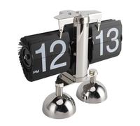 OVAQUIXI Reloj de Escritorio Digital Retro con Tapa, Reloj de Mesa Mecánico Inverso Automático, Funciona con Pilas, Decoración de Oficina en el Hogar para Sala de Estar, Sala de Estudio, Estilo