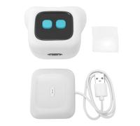 OVAQUIXI Robot Compañero de Voz AI, Mascota Interactiva AI con Carga Magnética, Reconocimiento de Emociones para Niños Que Aprenden Inglés (White)