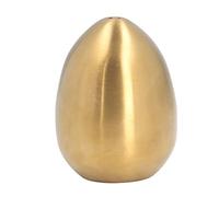 OVAQUIXI Salero de Acero Inoxidable en Forma de Huevo, Frasco de Especias y Pimienta para Restaurante, Barbacoa, Fiesta Banquete (GOLD)