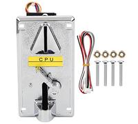 OVAQUIXI Selector de Monedas para Máquina de Pinball, Control de Programa de CPU, Aceptador Comparativo con Panel de Galvanoplastia, Interfaz 4P, Cubierta Abatible para Uso en Máquinas Expendedoras