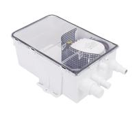 OVAQUIXI sistemas de Bomba de Sumidero para Ducha, 12V 600GPH Bomba de Sumidero Marina Multiconexión Caja de Drenaje con Interruptor Automático para Barcos y Autocaravanas