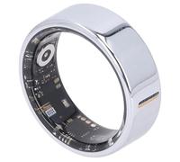 OVAQUIXI Smart Ring, Rastreador de Ejercicios con Sincronización en Tiempo Real de Agua IP68, Múltiples Modos Deportivos, Contador de Pasos, Seguimiento de Calorías, para Deportes y (Silver)