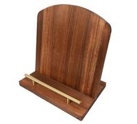 OVAQUIXI Soporte de Madera para Libro de Cocina para Encimera de Cocina con | Construcción de Madera Maciza de Pino, Parachoques Frontal Metálico Antideslizante, Sostiene Libros de Cocina Pesados o
