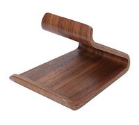 OVAQUIXI Soporte de Madera para Tableta y Teléfono, Soporte de Escritorio de Nogal de Doble Cara con Borde Liso para Base de Tablet PC (1)