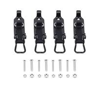 OVAQUIXI Soporte de Pala para Portaequipajes, Kit de 4 Piezas con Abrazaderas de Metal y Goma, Capacidad de 50 Lbs/22.7 Kg para Camiones, Autocaravanas y Barcos