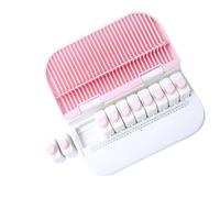 OVAQUIXI Tablero de Punzonado Manual con 26 Letras en Inglés para Manualidades DIY, Decoraciones Hechas a Mano, Punzador de Plástico Portátil para Diseños Personalizados