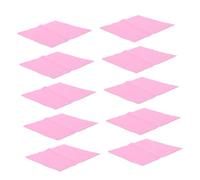 OVAQUIXI Tela Aida para Punto de Cruz, 10 Piezas de Tela de Bordado de Tejido Liso de Algodón, Color Rosa Intenso, 15x15cm/5,9x5,9 Pulgadas