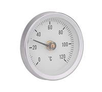 OVAQUIXI Termómetro Bimetálico 63mm IP55 Impermeable Resistente Al Polvo 0-120°C para Tubería Superficie Aceite Marino