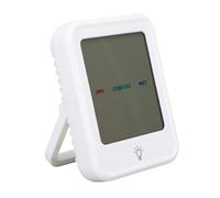 OVAQUIXI Termómetro Higrómetro Digital, Pantalla Grande, Medidor de Humedad y Temperatura Interior de Alta Precisión con Registro de Datos Históricos, para Habitación, Hogar y Oficina (WHITE)