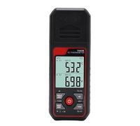 OVAQUIXI Termómetro Termopar, Medidor de Temperatura de Doble Canal de Plástico con Pantalla LCD Retroiluminada, Alarma Alta y Baja para HVAC y Uso en Laboratorio
