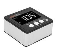 OVAQUIXI Transportador de Calibre de ángulo Digital Inclinómetro LCD Preciso para Mediciones Precisas en el Trabajo - Acero Inoxidable, IP54, 4x90°