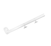 OVAQUIXI Tubo de Alimentación de Camarones para Acuario, Alimentador de Tanque de Peces de Acrílico Transparente con Plato de 7 Cm y 2 Ventosas, Reduce la Flotación de Alimentos y el Desorden para