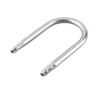 OVAQUIXI Tubo en Forma de U para Acuario, Conector de Tubo de CO2 de Acero Inoxidable para Manguera de Línea de Aire de 4 Mm, en Forma de U a Prueba de Herrumbre para Instalación de Difusor de CO2