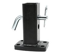 OVAQUIXI Tubo Receptor de Remolque, Superficie de Plástico Rociado, Conexión Fuerte, Dimensión de 50x50 Mm, Uso en Vehículos Recreativos y Remolques