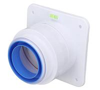 OVAQUIXI Válvula de Retención para Campana Extractora Válvula de Retención de Humos ABS 17,5 X 17,5 X 12, Cm para Tubería de 80 a 110 Mm Control de Tiro de Escape Unidireccional para Cocina Baño