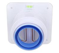 OVAQUIXI Válvula de Retención para Campana Extractora, Válvula de Retención de Humos ABS para Tubería de 80-110 Mm, Prevención de Contracorriente de Escape Unidireccional, 17,5 X 17,5 X 12, Cm, para
