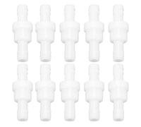 OVAQUIXI Válvula de Retención, Válvula Unidireccional de PE para Bomba de Sumidero, Evita el Reflujo, Ideal para Alimentos, Bebidas y Equipos Médicos (10 mm blanco)