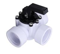 OVAQUIXI Válvula Desviadora de 3 Vías, Control de Flujo de Agua de Spa de Piscina ABS con Manija Autoblocante, para Sistemas de Plomería de Piscinas Enterradas sobre el Suelo