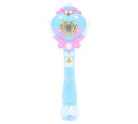 OVAQUIXI Varita Sopladora de Burbujas, Diseño de Princesa de Hadas, Máquina de Burbujas Iluminada, Juguete para Fiesta de Cumpleaños (Blue)