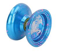 OVAQUIXI Yoyo Ball de Aleación de Aluminio Que No Responde para Jugadores Avanzados, Programa de Alta Velocidad, Incluye 3 Cuerdas, para Niños y Adultos (Blue)
