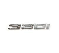 OVARIA Insignia Adhesiva For Maletero Trasero De Coche, Letras Cromadas ABS 3D, Color Negro, Emblema 330i, Logotipo Apto For BMW E46 E90 E91 E30 F30, Accesorios For Coche
