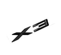 OVARIA Insignia de Maletero Trasero de Coche Cromado ABS Negro 3D, Logotipo X3 Apto for BMW X3 F25, Emblema Adhesivo X3 E83 F25 G01, Accesorios de Letras(Glossy Black,2009-2017)
