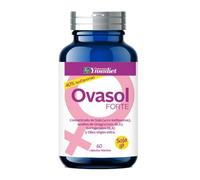 Ovasol Forte 60 cápsulas | Isoflavonas de Soja 40% | Aceite de Onagra, Borraja y Oliva Virgen Extra | Con Vitamina E | Complemento alimenticio para el bienestar femenino