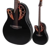 Ovation CE44L-5 Celebrity Elite Mid Depth Black Left-Handed Electro-Acoustic Guitar
