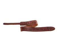Ovation Correa para Guitarra, Piel premium signature motivo "Leaf", ruby red, rojo