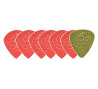 Ovation Diamond Picks - Juego de 7 púas de nailon con punta afilada, 0,60 mm, color rojo coral, color rojo