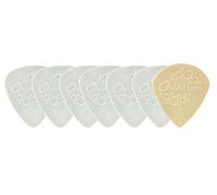 OVATION Púas Diamond Picks Nylon Standard 351 - Super Grip - Punta redondeada - Juego de 7 (6+1 piezas Sharp Tip de regalo) - 0,38 mm - blanco puro - blanco - Fabricado en la República Checa