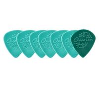 Ovation Diamond Picks - Púas de nailon estándar 351, gran agarre, punta redonda, juego de 7 (6 + 1 punta afilada) - 0,88 mm - verde turquesa - fabricado en la República Checa