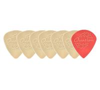 Ovation Diamond Picks - Púas de nailon estándar 351, gran agarre, punta redonda, juego de 7 (6 + 1 punta afilada), 0,46 mm, arena seca, color beige