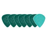 Ovation Diamond Picks - Púas de nailon estándar 351, gran agarre, punta redonda, juego de 7 (6 + 1 punta afilada), 1,00 mm, verde azulado, verde