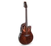 Ovation E-Akustikgitarre Celebrity Elite Plus Mid Cutaway Dark Tiger Eye