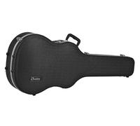 Estuche de guitarra Ovation ABS Case - Estuche de forma original, adecuado para Super Shallow - carcasa ABS - perfil de aluminio - amortiguador - forro de felpa - compartimento para accesorios, 8117-G