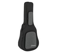 OVATION Funda blanda para guitarras de guitarra, apta para modelos Deep Contour/Mid-Depth/Super Shallow, 20 mm, acolchado de agarre suave, sin pelusas, correas de mochila, negro/antracita